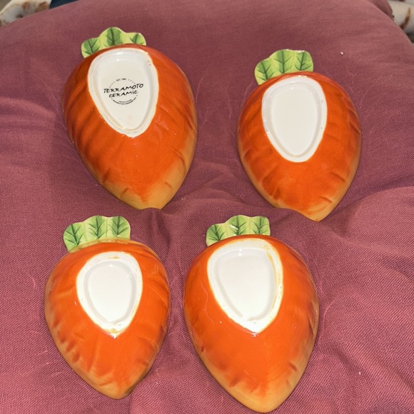 CARROT Easter Nesting Measuring Set of 4 Cups Terramoto Orange Ceramic - Picture 6 of 7